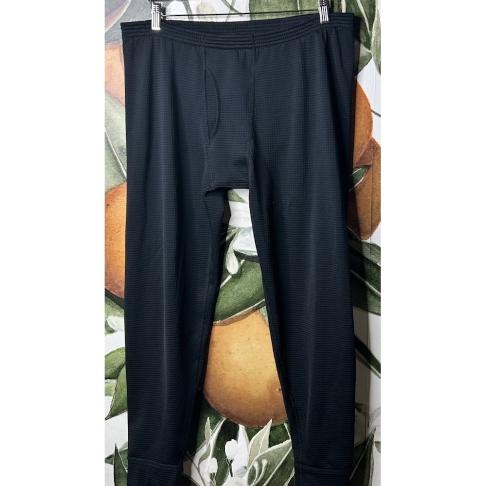Duluth‎ Trading Mens Medium Waffle Knit Fleece Lined Pull on Baselayer Pants